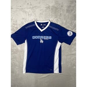 Los Angeles Dodgers Baseball Jersey Men's Large TX3 Cool Blue White